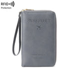 RFID Blocking Passport Holder, Travel Wallet