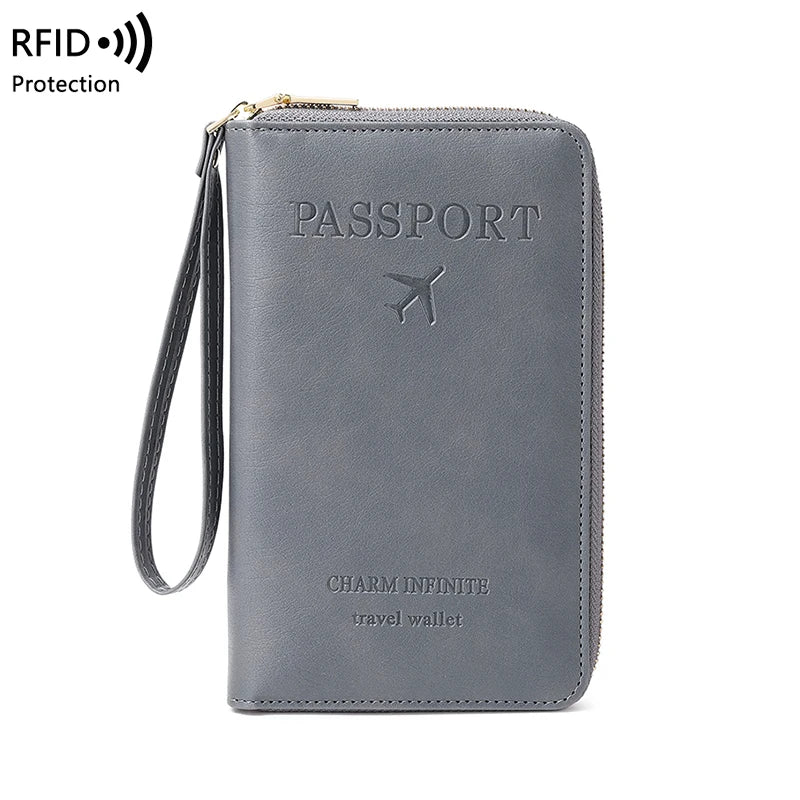 RFID Blocking Passport Holder, Travel Wallet