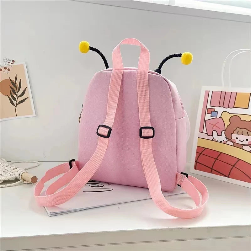 Kids Stuff  Cute Bee Style Backpack Kids School Bag Fashion Anti-loss Large Capacity Handbag.