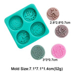 Ramadan Silicone Mold Muslim Arabic Script Moon Fondant Cake Decorating Tools Biscuit Dessert Sugar Craft Chocolate Baking Mould