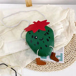 Cute Children Shoulder Bags Cartoon Strawberry Messenger Bag Baby Girls Mini Coin Purse.