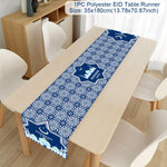 Ramadan Decor Table Runner EID Mubarak Decoration For Home Tablecloth Ramadan Kareem Islamic Muslim Party Eid Al Adha Gifts