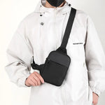 Men's Chest Bag Fashion Small Canvas Shoulder Crossbody Bags for Man.