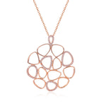 Circle Round Necklaces for Women Long Chain Pendant Party Birthday Gift Daily Wear