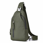 Men's casual messenger bag-multifunctional chest bag.