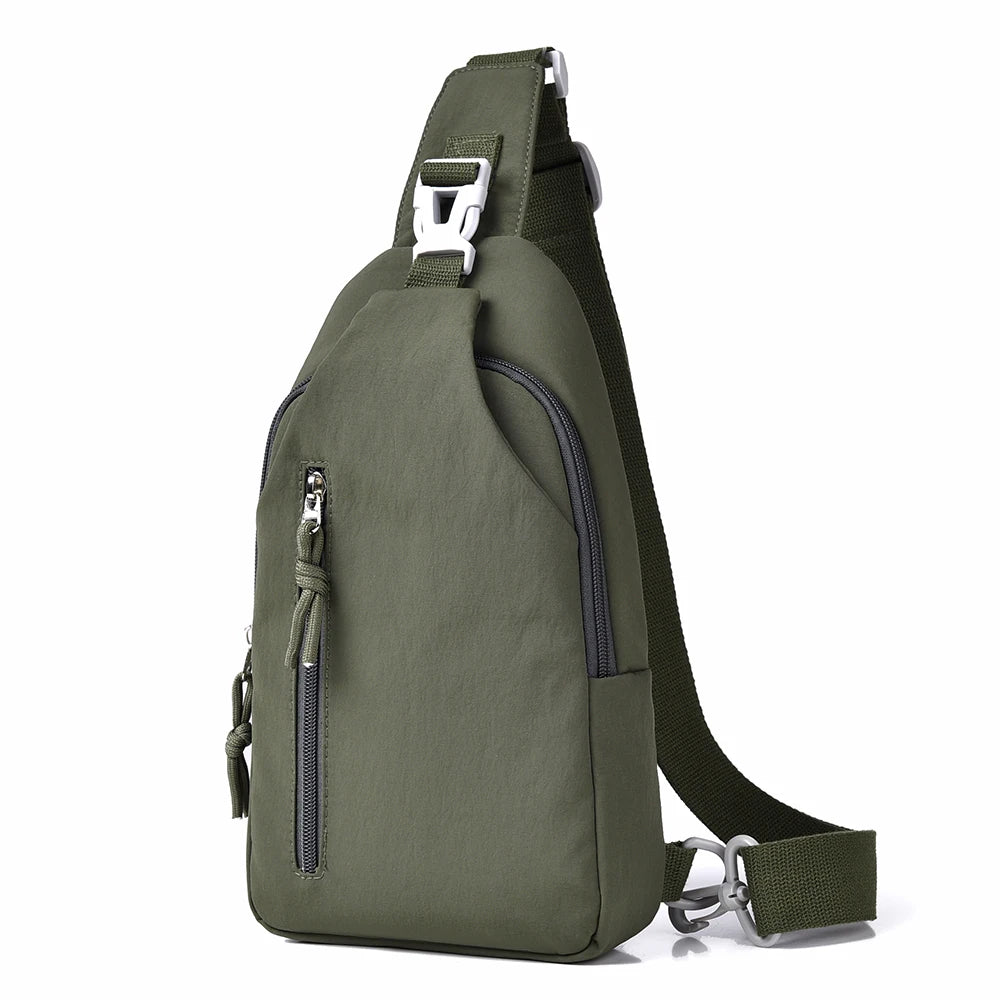 Men's casual messenger bag-multifunctional chest bag.