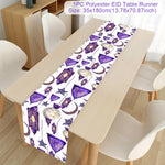 Ramadan Kareem Polyester Table Runner Decoration For Home Islamic Muslim Party Supplies Gift EID Mubarak