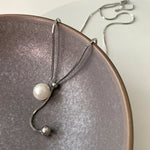 Women Long Necklace With Single Pearl Tassel Adjustable New Fashion Sweater Chain