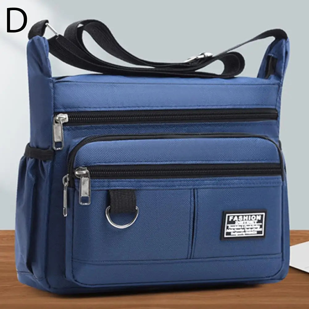 Mens Crossbody, Single Shoulder, Big Capacity Multi-Pockets Storage Bag.
