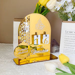 Acrylic Ramadan Countdown Calendar with Base Mubarak Islam Advent Gifts Ramadan Home Desktop Decora Countdown Numbers Calendar