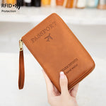 RFID Blocking Passport Holder, Travel Wallet