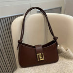 Women's Handbag Shoulder Bag with Adjustable Strap & Buckle Closure.