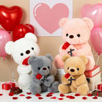 Wedding Rose Bear Plush Toy Cute Stuffed Animal Gift