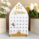 Acrylic Ramadan Advent Countdown Calendar Ramadan Decorations for Home Eid Mubarak Table Decor 30 Days Countdown Calendar