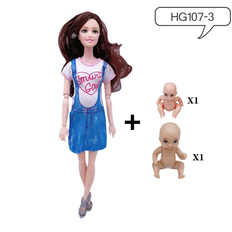 Handmade 11.5Inches Pregnant Doll Mom