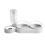 Pet Cat Food Bowl, Splash - Water proof, Three Bowl Neck Protection, Automatic Feeder, Water Storage Dispenser