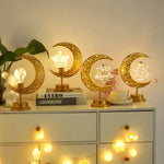 Ramadan Moon Led Light 2026 Eid Mubarak Decoration Metal Lamp