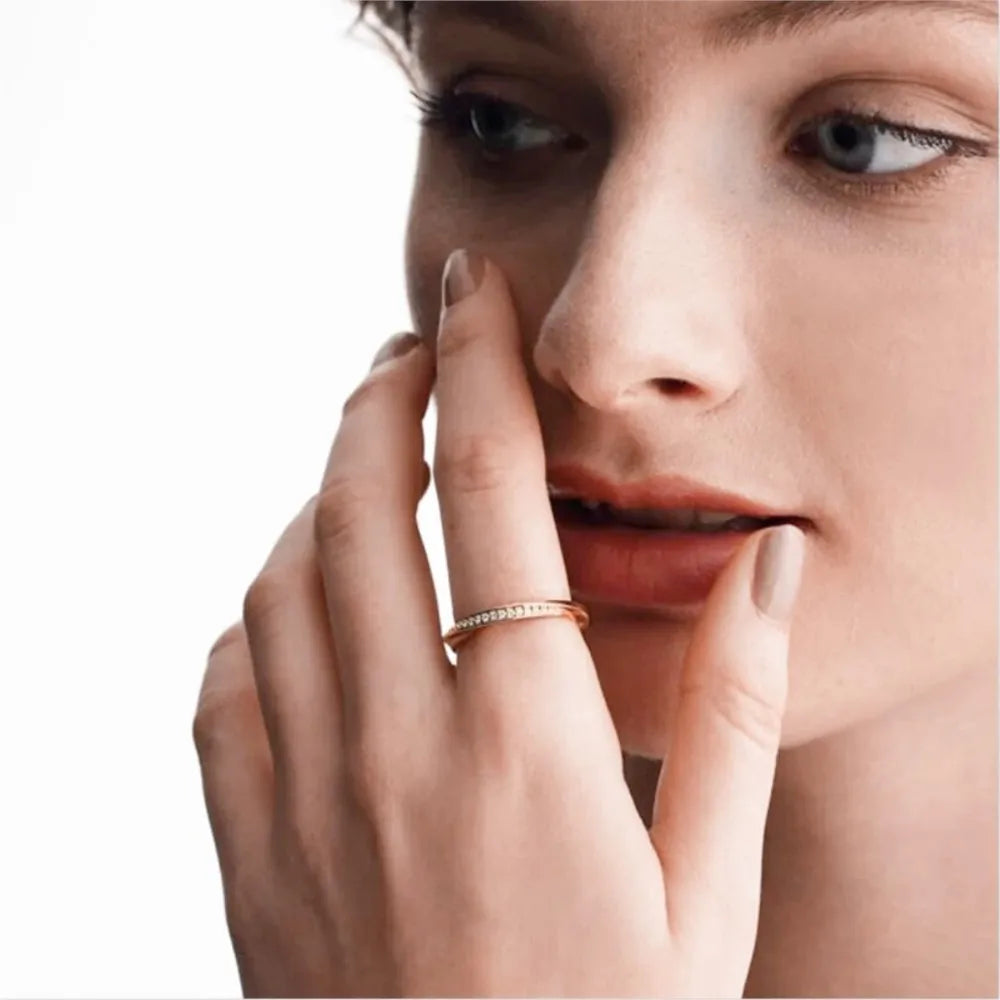 Engagement Wedding Rings For Women Promise Dainty Ring Fashion Jewellry