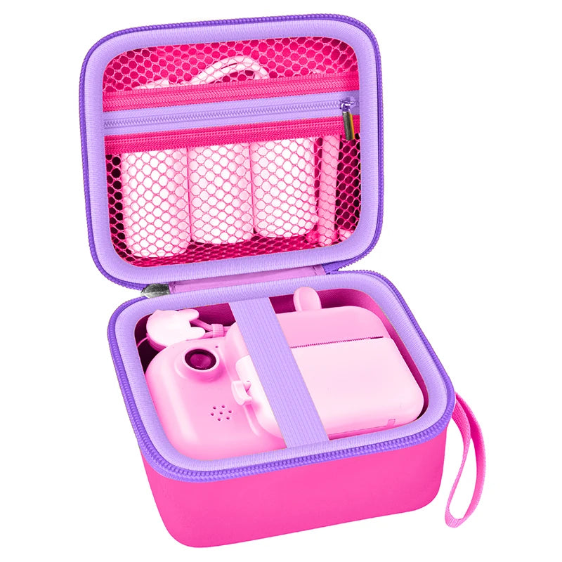 Kid Camera Case Compatible with Instant Camera Digital Video Cameras Storage Holder Bag for Girls (Only bag).