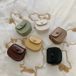 New Mini Fashion Shoulder Bags for Kids Coffee Black Yellow Children's Small Cross Body Earphone Lipstick Storage Bags