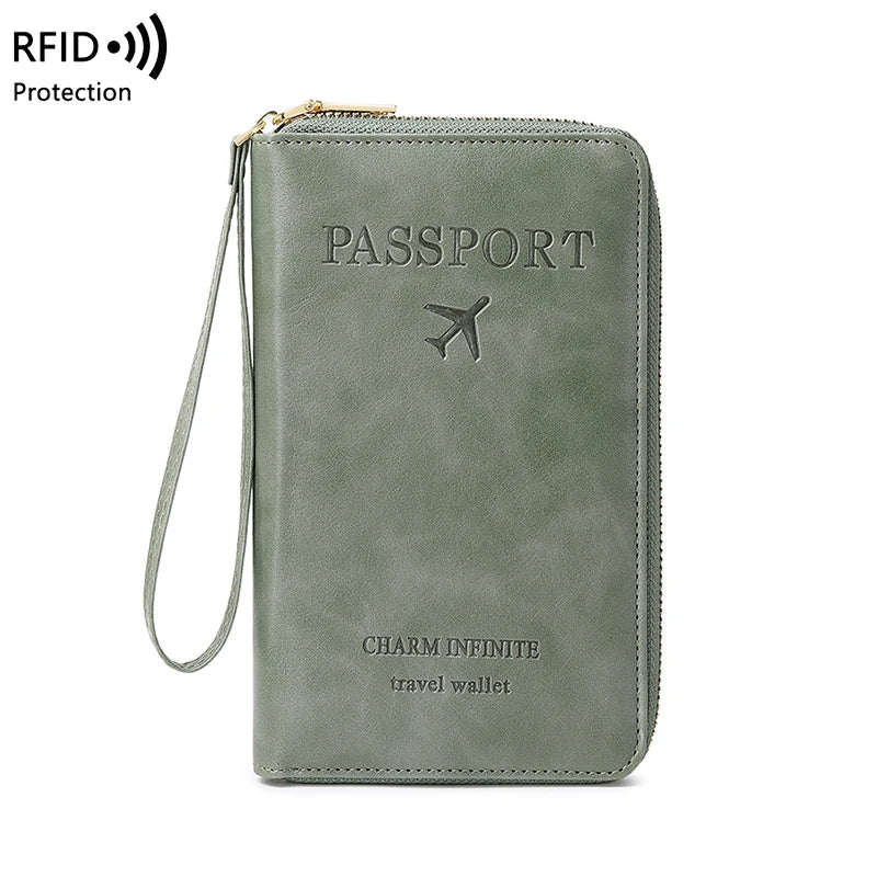 RFID Blocking Passport Holder, Travel Wallet