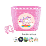 Kids Bike Basket for Boy Girl Front Bicylcles Handlebars Waterproof Basket with Fastens Strap.