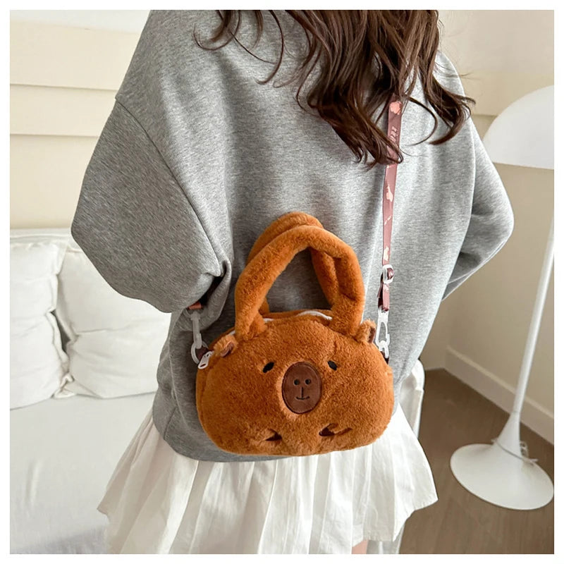 Sweet Capybara Handbags For Girls Lovely Kids Crossbody Bag Children Gift Little Girl Small Purse.