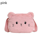 Children's Handbags Cute Shoulder Bag Cartoon Cat Soft  Bag Messenger Small Bags.