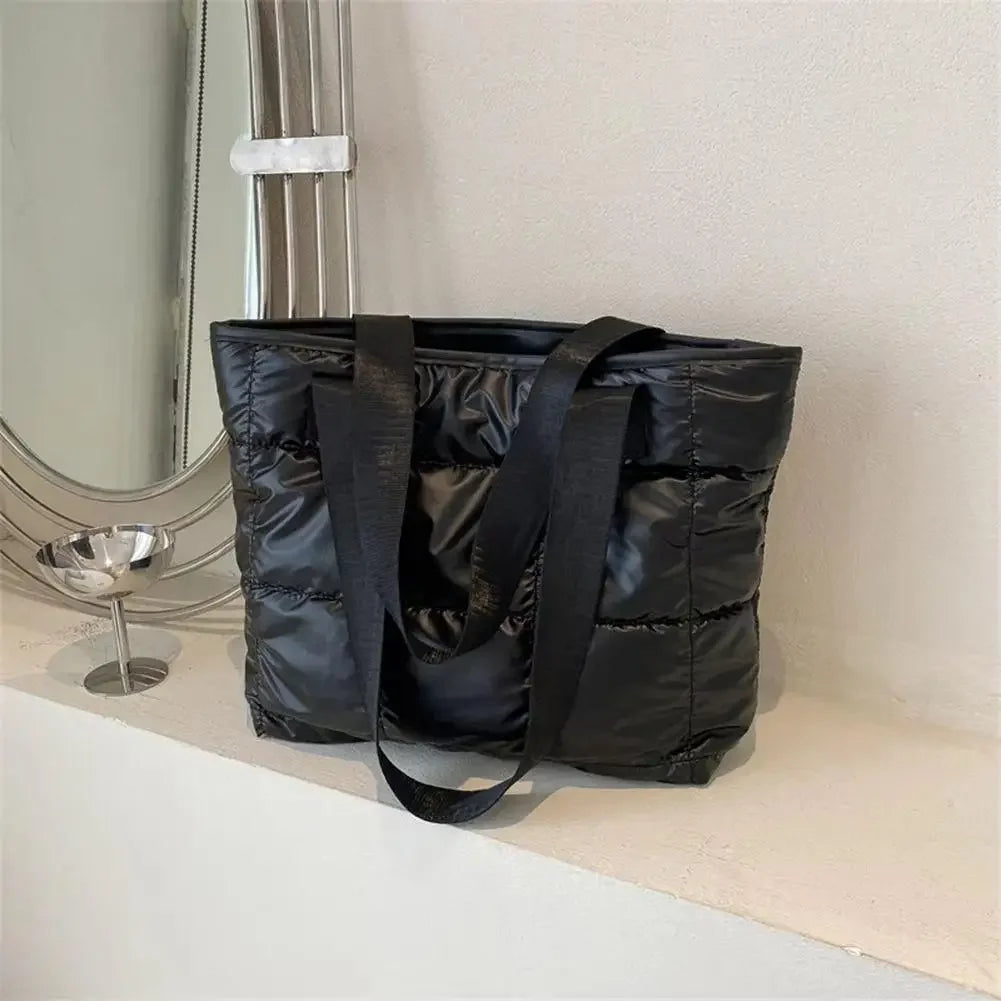 Fashion Ladies Tote Handbags Large Capacity Cotton Padded Shopping Bag.