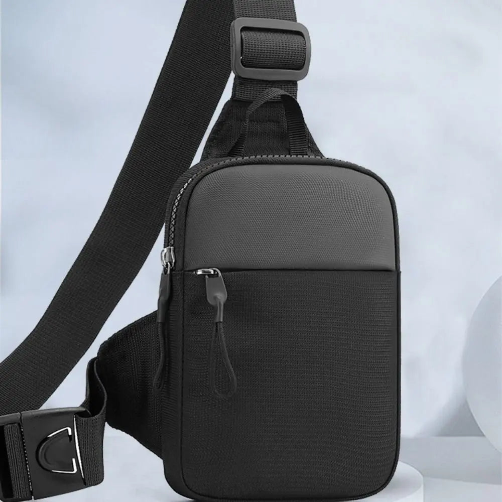 Men's Chest Bag Fashion Small Canvas Shoulder Crossbody Bags for Man.