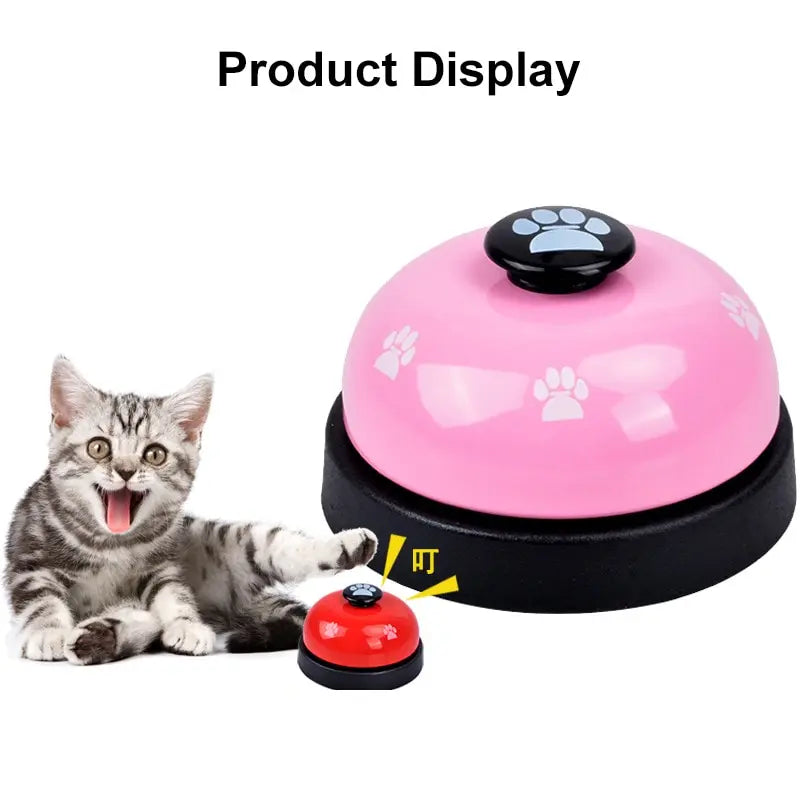 Pet Toy Training Dinner Small Bell Footprint Dog Toys for Teddy Puppy Pet Call Puppy Accessories Pet Toys