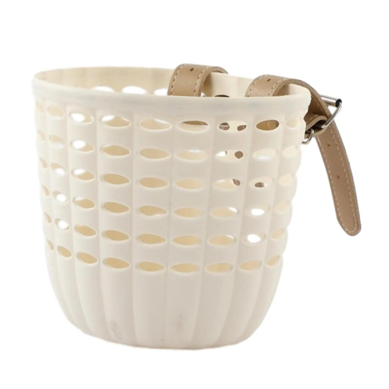 Kids Bike Basket Durable Storage Basket with Adjustable PU Straps Handlebar Basket for Children Girls.