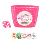 Kids Bike Basket for Boy Girl Front Bicylcles Handlebars Waterproof Basket with Fastens Strap.