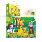 24PCS/Set Large Particle Paper Puzzle