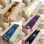 Ramadan Decor Table Runner EID Mubarak Decoration For Home Tablecloth Ramadan Kareem Islamic Muslim Party Eid Al Adha Gifts