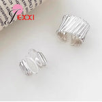 Rings for Women Couple 925 Sterling Silver Minimalist Handmade Simple Wide Interware Ring