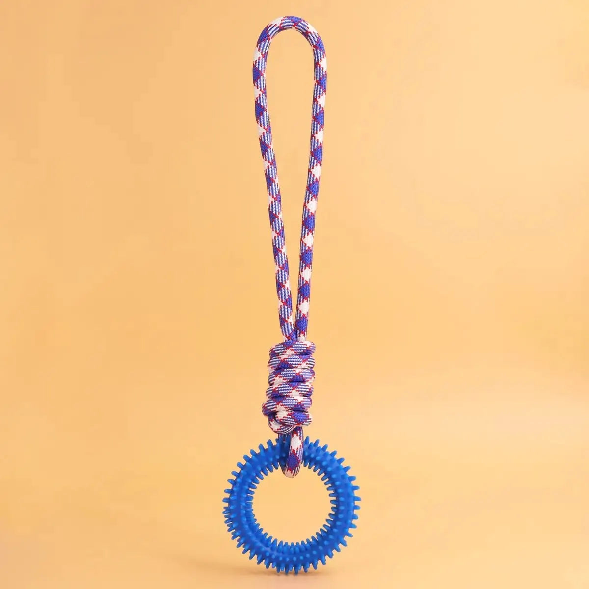 Supet Interactive Training Pet Toy Ring Spiked Ring Dog Teeth Cleaning Pet Supplies