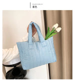 Bags for Women 2025 New Large Capacity Simple Niche Handbags Women's Cotton Clothes.