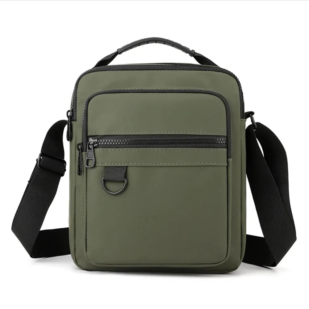 Messenger Sling Bags for Men Casual Oxford Small Zipper Crossbody Pouch.