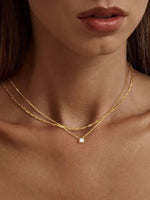 Diamond Necklaces for Women K Gold/Sterling Silver Choker Necklace Simple Gold Plated Jewelry for Women Gifts
