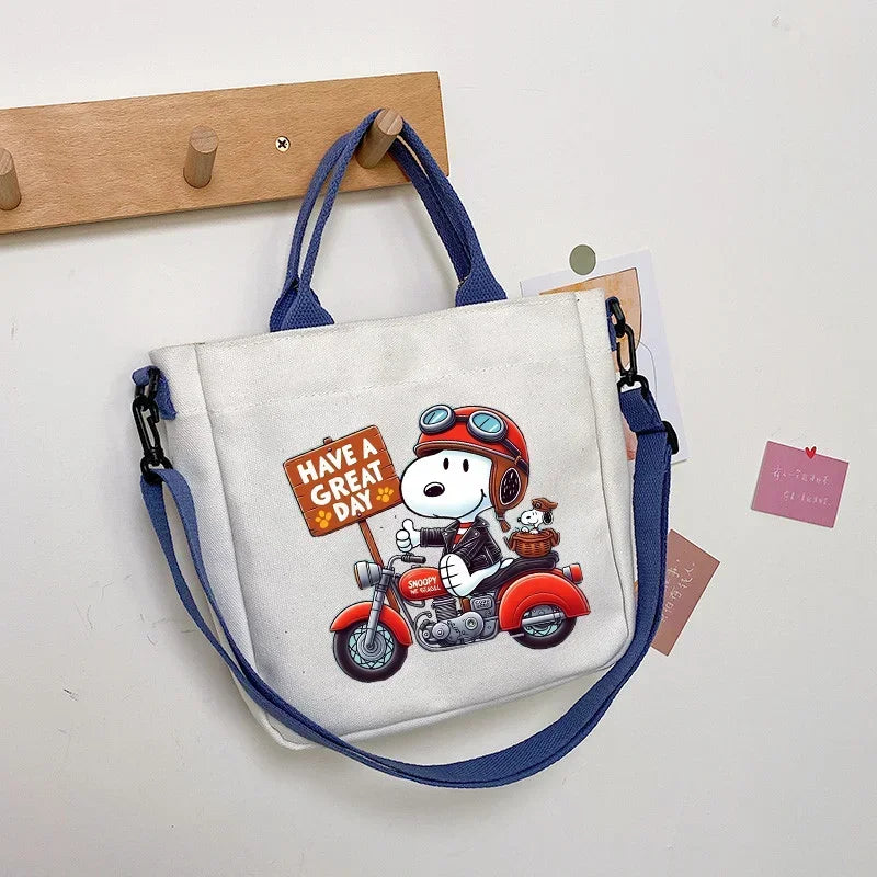 Snoopy Handbag Cartoon Children's Shoulder Bag Boys Girls.