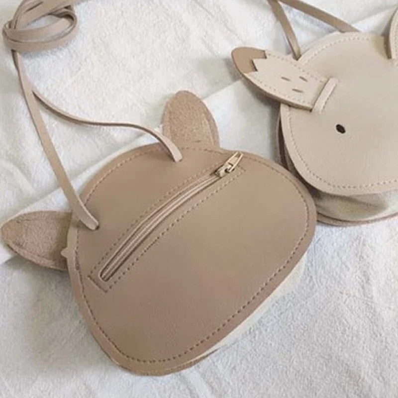 Cute Korean Cartoon PU Kids Crossbody Bags for Toddler Girls.