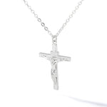 Religion Cross Necklace For Women Men Stainless Steel Chains Choker Christian Jesus Cross Pendants Jewelry Prayer Baptism Gifts