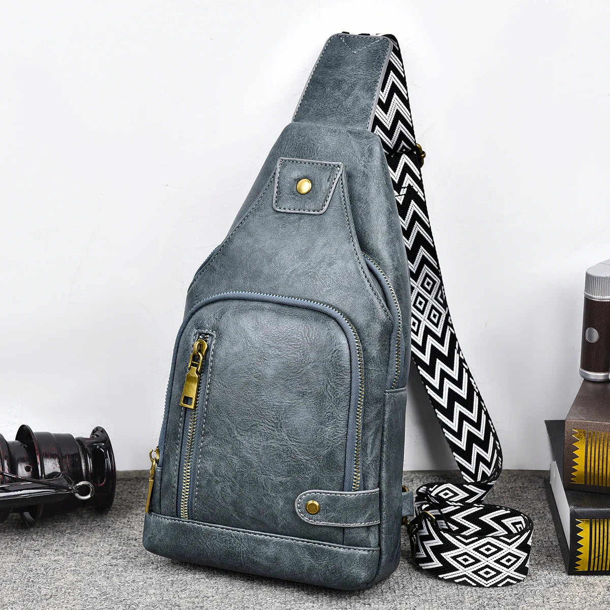 New Shoulder Bag Man  Casual Chest Business Male MultiFunctional Bag.