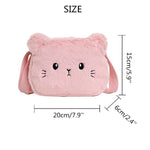 Children's Handbags Cute Shoulder Bag Cartoon Cat Soft  Bag Messenger Small Bags.