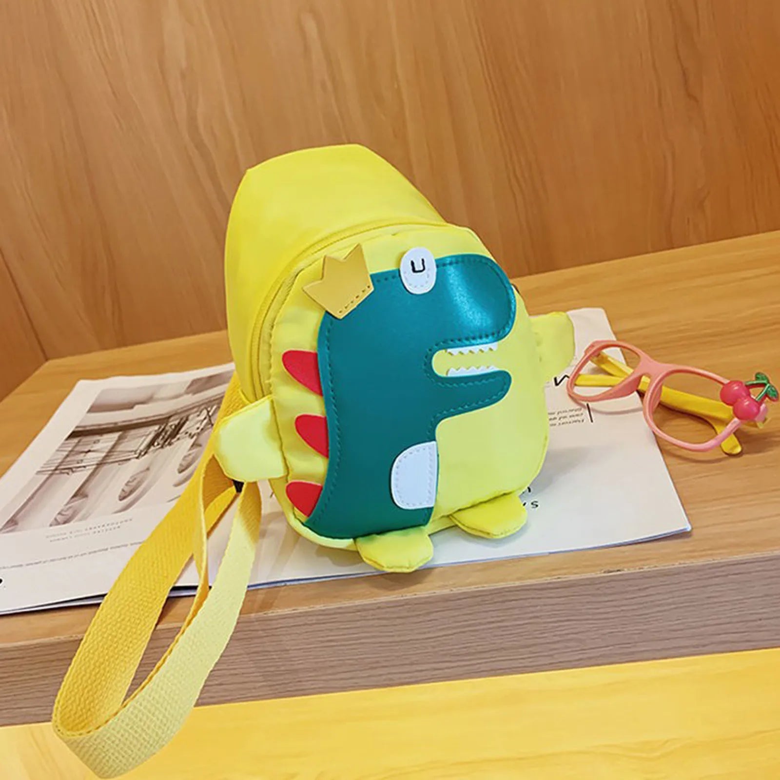 Cute Dinosaur Kids Backpack Girls Boys Sling Bag Kids Bag Child Waist Bag.