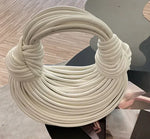Handbags for Women 2026 New Gold Luxury Designer Brand Handwoven Noodle Bag.
