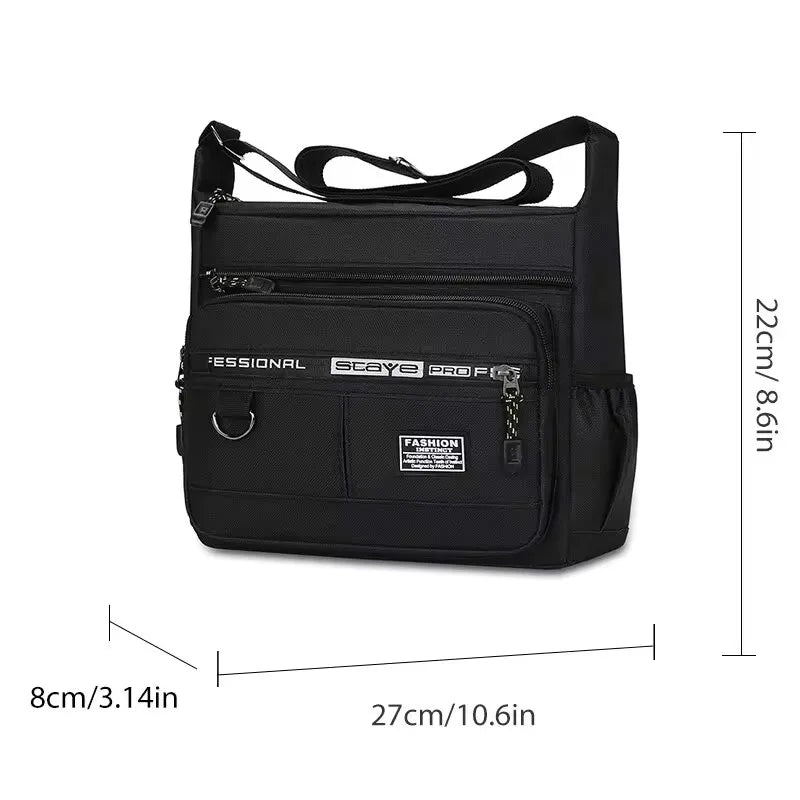 Men Single Shoulder Fashion Collect Storage bag.