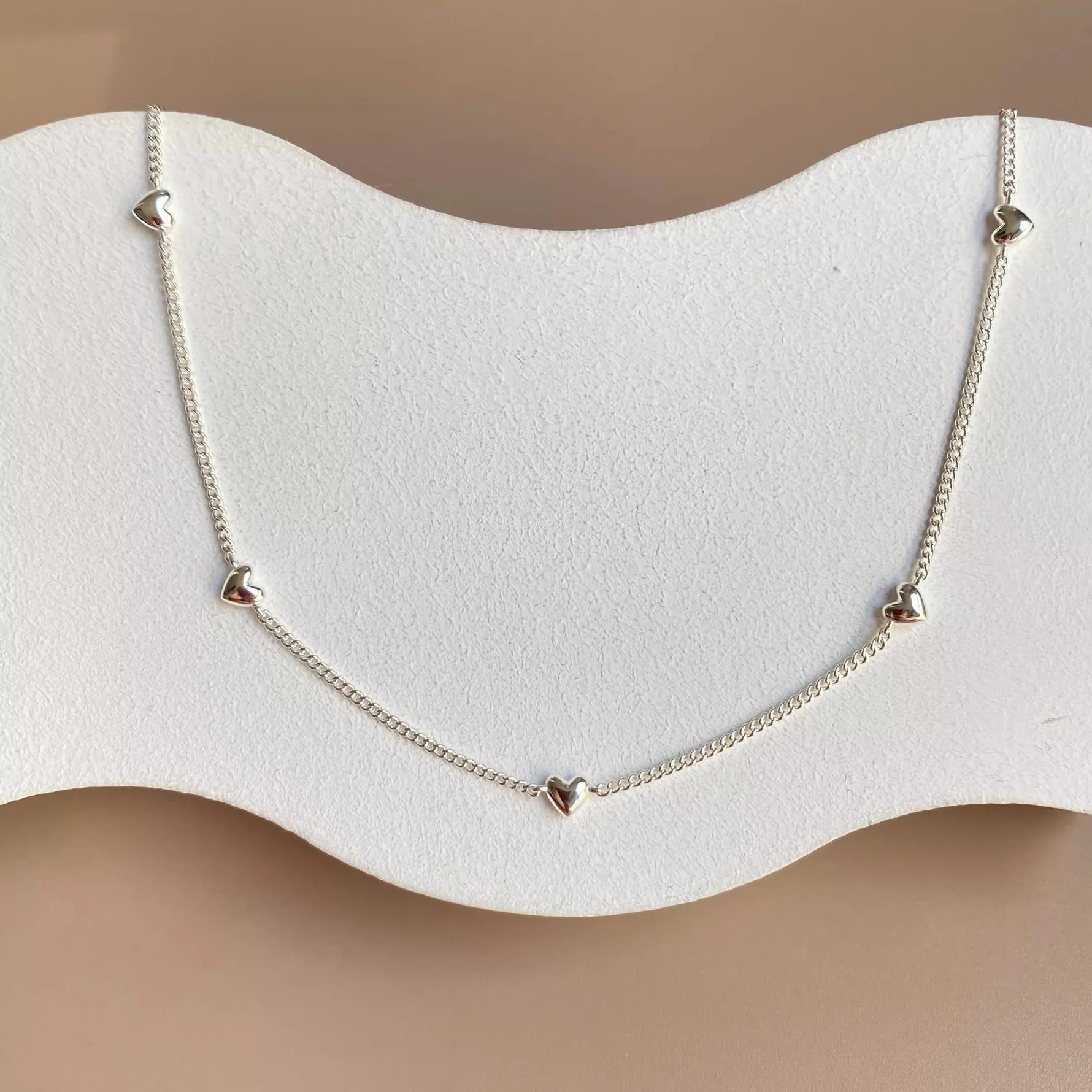 S925 Sterling Silver Necklaces For Women Simple Chain Fashion Minimalist Pendant Sparkling Birthday Gift