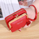 Women's Fashion Wrist Strap Short Zero Wallet
